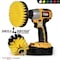 Drill Brush Power Scrubber By Useful Products 5 in W 5 in L Brush, Yellow Y-S-5O-QC-DB - alternate 6